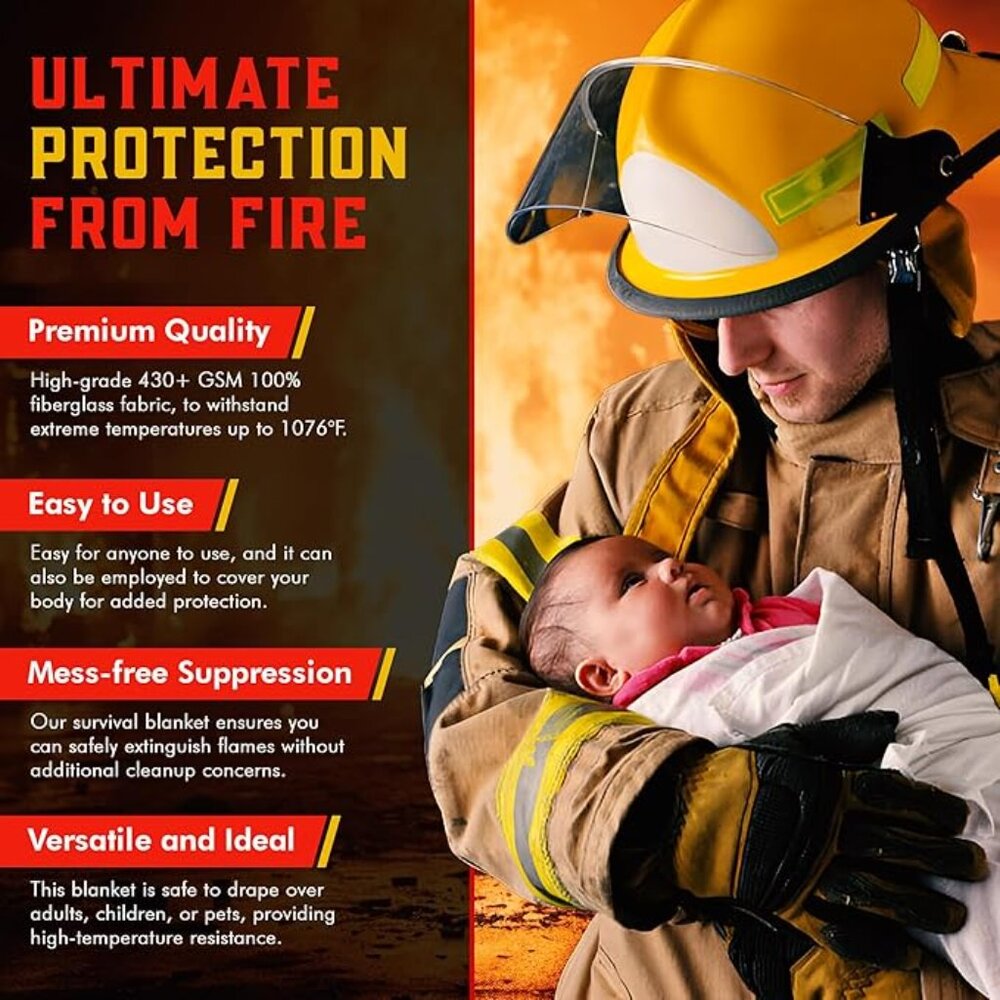 NWT Mart Cobra First Response Fire Blanket  40 x 40 inch - Picture 4 of 10